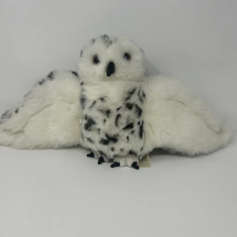 FOLKMANIS Snowy Owl Hand Puppet Full Body Rotating Head Moveable Wings